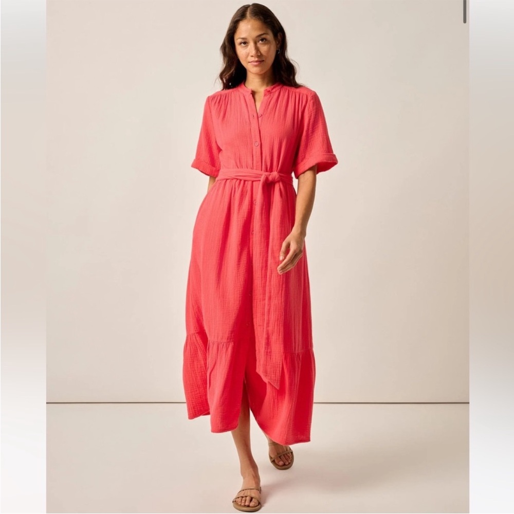 Johnnie-O Julie Button Up Maxi Dress